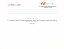 Tablet Screenshot of cryptolawyers.com